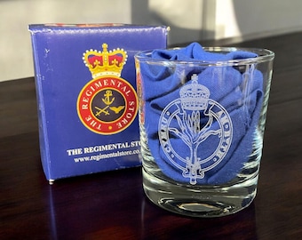 Vaso de whisky personalizado del Regimiento de la Guardia Galesa