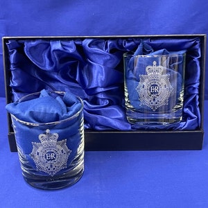Royal Corps of Transport Personalised Whisky Glasses