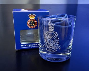 The Royal Marines Personalised Whisky Tumbler Glass - Add your own message