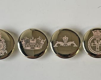 UK Military Blazer Buttons - All Services, Army, Royal Navy & RAF