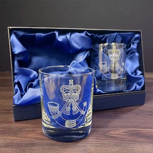 The Rifles Regiment Personalised Whisky Glasses