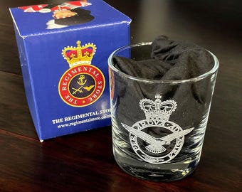 The Royal Air Force - RAF personalised whisky glass