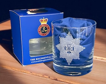 Irish Guards Personalised Whisky Tumbler Glass - Add your own message