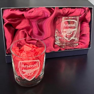 The Gunners Personalised Whisky Glasses