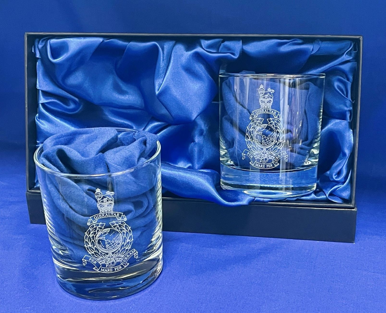 Royal Marines Commando Personalised Whisky Glasses