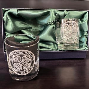 Celtic Football Personalised Whisky Glasses