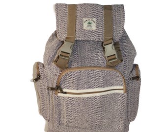 Modern Fashion Stylish Herringbone Hemp backpack