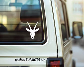 Springbok head | Waterproof Vinyl Sticker