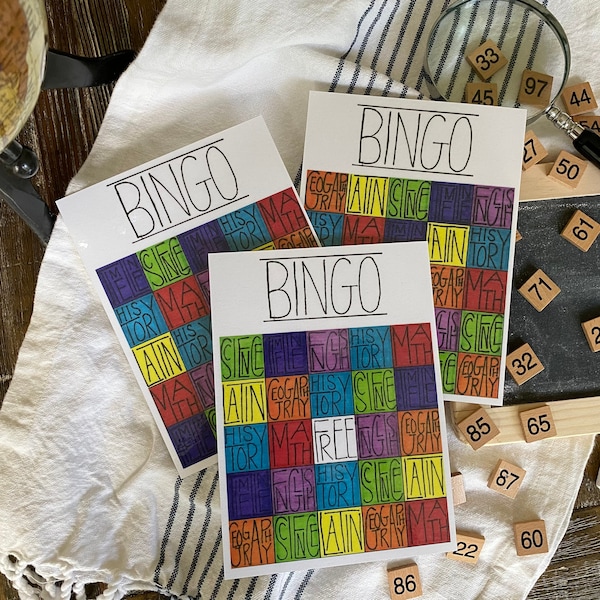CC Bingo Board Memory Work Review