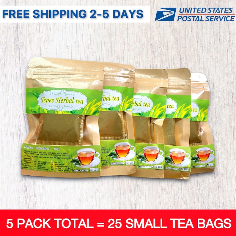 Tepee Tea Organic Thai Herbal Natural Muscle Pain Reduce Gout Etsy