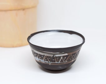 Handmade Ceramic small bowl, Dessert bowl, Mini dip bowl, Modern style bowls, Handmade gift