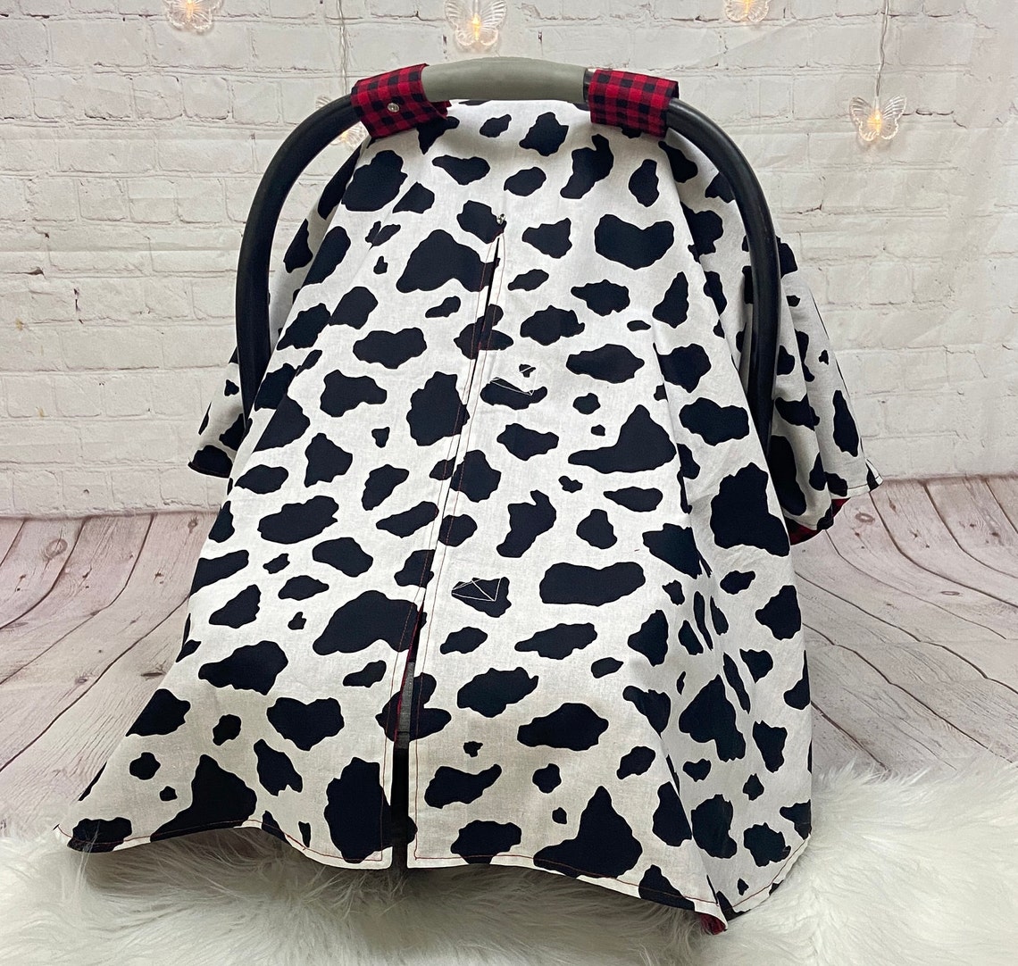 Cow Print Car Seat And Stroller