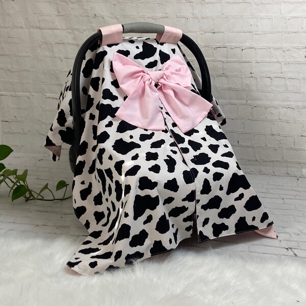 Cow Print Baby Car Seat Etsy
