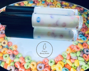 Fruit Cereal Loops Lip Gloss /Vegan, Cruelty Free, Organic Ingredients/