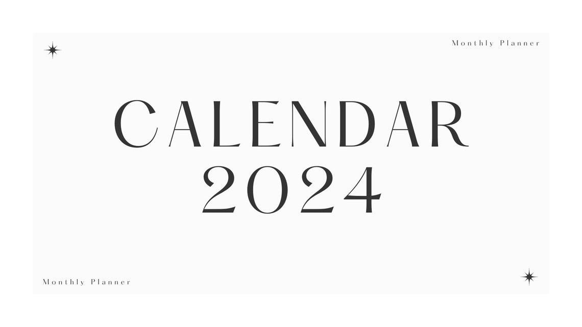 2024 MINIMALIST CALENDAR - Etsy