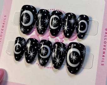 Hollows Night | Press On Nails (Customizable)