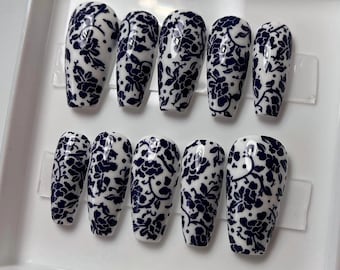 Porcelain | Press On Nails (Customizable)
