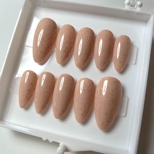 GILDED SANDSTONE | Press On Nails | Glossy or Matte | Stiletto Almond Coffin Ballerina Oval Square