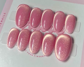 Solara Cat Eye | Press On Nails (Customizable)