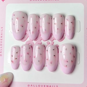 Milk Bath | Press On Nails (Customizable)