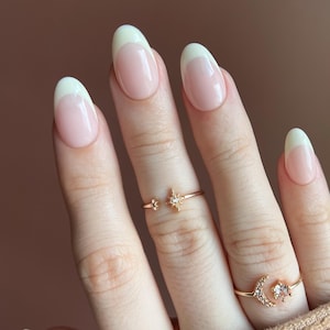Soft Frenchy | Press On Nails (Customizable)