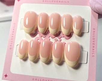 Soft Frenchy | Press On Nails (Customizable)
