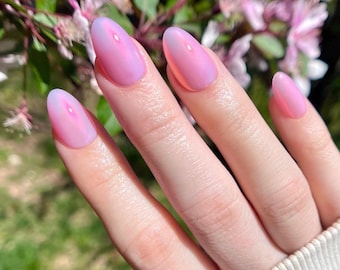 NOCTURNAL | Press On Nails | Glossy or Matte | Stiletto Almond Coffin Oval Square