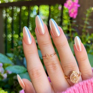 GOLDEN HOUR | Press On Nails | Stiletto Almond Coffin Oval Square