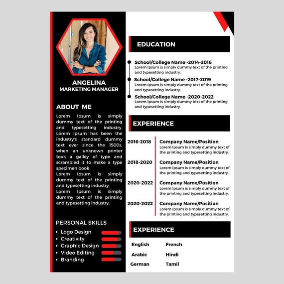 New Resume Templates 2022 Canva - Il 570xN.4167104680 7jlx 