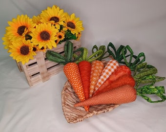 Fabric Carrots, Spring Decor, Autumn Decor, Easter Decor, Easter Carrots, Rustic Decor