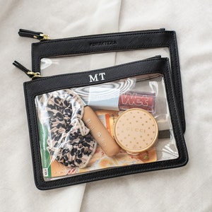 Personalised Small Pouch Customable Clear Travel Bag