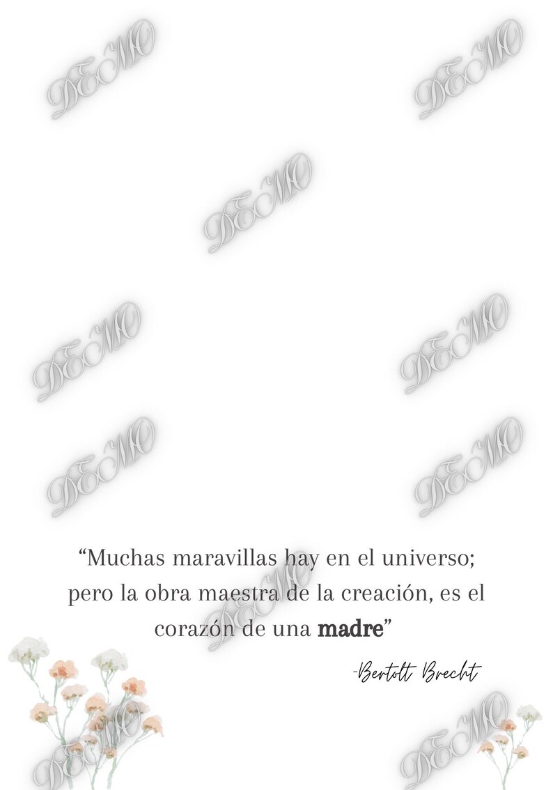 Printable Mothers Day Card, Spanish Cards, Dia De La Madre, Watercolor, Mother's Day Gifts ...