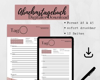 Nutrition diary, weight loss diary, diet diary, weight loss, healthy weight loss, weight loss planner, fitness planner, fitness tracker, weight loss tracker