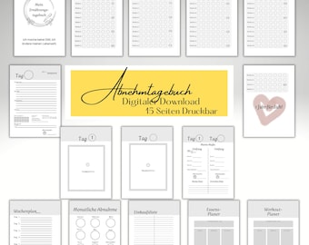Nutrition diary, weight loss diary, diet diary, weight loss, healthy weight loss, weight loss planner, fitness planner, fitness tracker, weight loss tracker