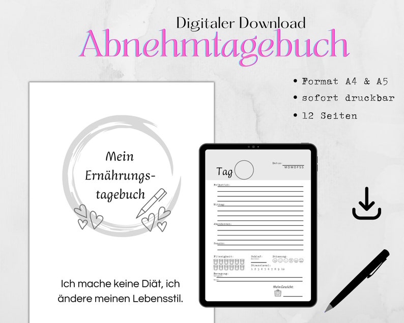 Mein Ernährungstagebuch - Ernährungstagebuch Zum Ausfüllen Als Hilfe