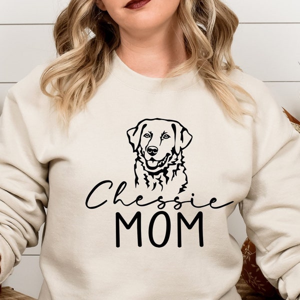 Chessie Mom Sweatshirt, Chesapeake Retriever Dog Mama Sweater, Dog Mama, Dog Mama Gifts, Lover Gifts, Dog Sweatshirt, Pet Lover, Dog Mama