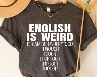 Funny Grammar Teacher T-Shirt, English Grammar Teacher Tee, Funny English Teacher Tee, Back To School Shirt, Grammar Lover T-Shirt