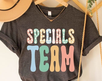 Specials Team T-Shirt, Specials Squad Shirt, PE TEacher Shirt, Music Teacher, Art Teacher T-Shirt, Specialist Teacher Shirts, Specials Crew