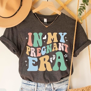 In My Pregnant Era T-Shirt, Pregnancy Reveal Gift Shirt, Announcement Shirt, Baby Announcement Tee, Mom To Be T-Shirt, Pregnancy Tshirt