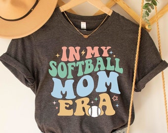 In My Softball Mom Era T-Shirt, Game Day Tee, Sport Mom Gift, Softball Lover Shirt, Softball Mom Era Shirt, Mothers Day Gift, Gift For Mom