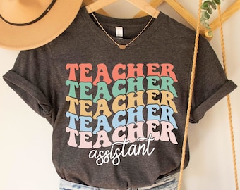 Teacher Assistant T-Shirt, Teacher Gift Shirt, Assistant Gift From Teacher, Teacher Aide, School Paras Team, Paraeducator T-Shirt