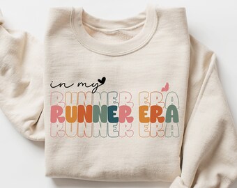 In My Runner Era Sweatshirt, Funny Runner Sweater and Hoodie, Funny Marathon Athlete Sweatshirt, Fitness Running Mom, Sweater for Runner