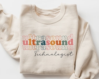 Ultrasound Tech Sweatshirt, Sonography Hoodie, Ultrasound Technologist Crewneck Sweatshirt, Sonography Student Gift, Grad Gift