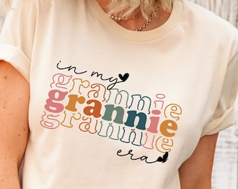 In My Grannie Era T-Shirt, Retro Cool Grandma Tee, Funny Grandma Gift, Best Grandma Shirt, Gift for Grandma, Proud New Grandma Shirt