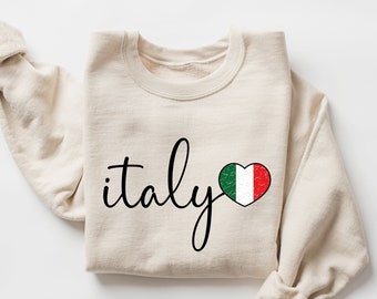Italy Sweatshirt, Italy Family Trip, Love Italy Retro Gift, Italy Vacation, Italy Anniversary, Italian Honeymoon, Italy Gift, Rome Travel
