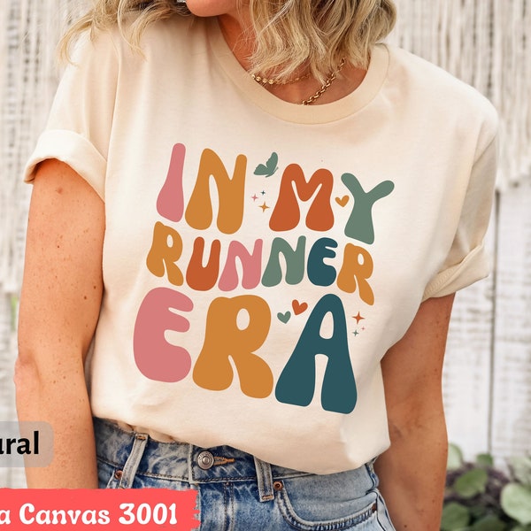 In My Runner Era T-Shirt, Funny Runner Tee, Shirt for Runner, Funny Marathon Athlete Gift Shirt, Fitness Running Mom Shirt, Cute Runner Tee