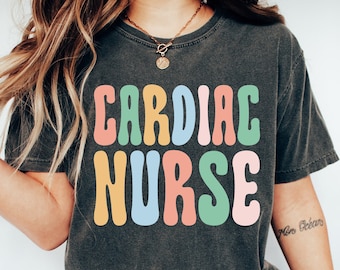 Cardiac Nurse T-Shirt, Cardiovascular Nurse Tee, Cardiology Nursing Shirt, School Grad T-Shirt, Cardiac Care Nurse Shirt, Cute Nurse Shirt
