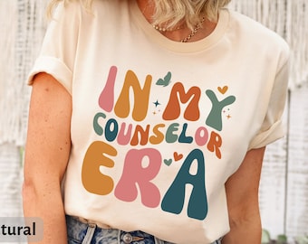 School Counselor T-Shirt, In My Counselor Era Shirt, School Therapist Tee, Gift For Therapist, School Counseling Shirt