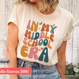 In My Middle School Era T-Shirt, Middle School Teacher, 7th Grade Shirt, 8th Grade Shirt, Middle School Student Shirt, Middle Schooler Gift