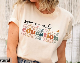 Special Education T-Shirt, Cute Self-Stimulating Behavior Gift, Autism Mom Shirt, ABA T-Shirt, Retro Special Education Tee,  Shirt for Mom